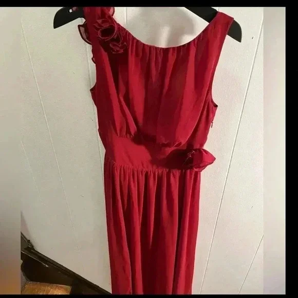 NWOT Reformation x New York City NYC Ballet Flor Low Back Midi Dress Red 2